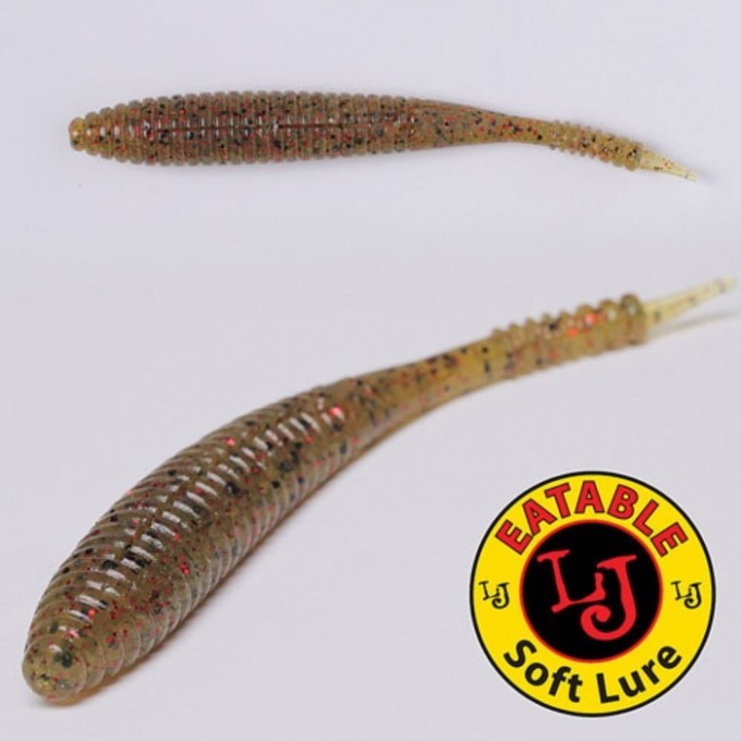 Черви съедобные LUCKY JOHN PRO SERIES S-SHAD 3.8in (96 мм), цвет ca35, 5 шт. 140112-CA35