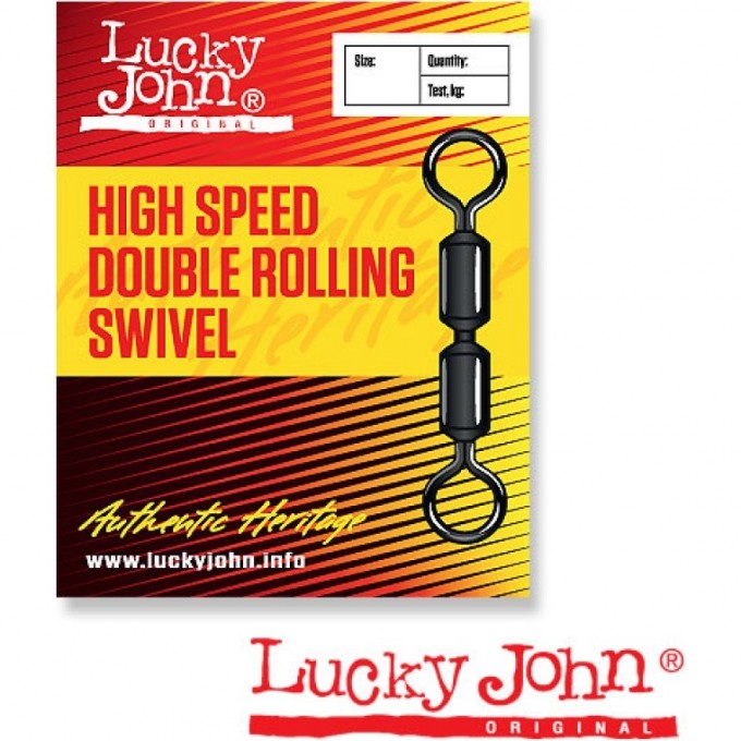 Вертлюги LUCKY JOHN HIGH SPEED DOUBLE ROLLING K004/0 5Шт. LJ5067-K040