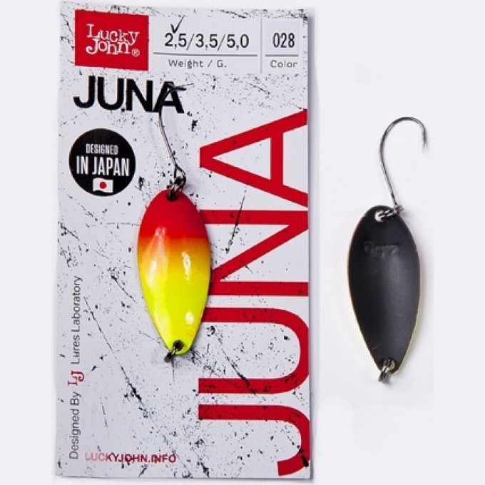 Блесна колеблющаяся LUCKY JOHN JUNA 3,5 г, цвет 028 LJJU35-028