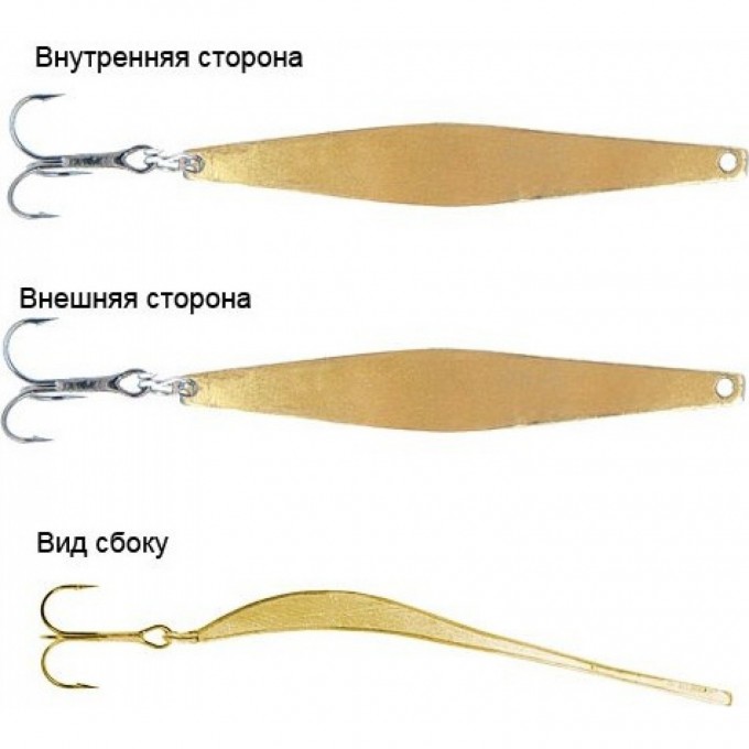 Блесна вертикальная зимняя LUCKY JOHN MODEL O 340 с тройником kamasan G 7340-G