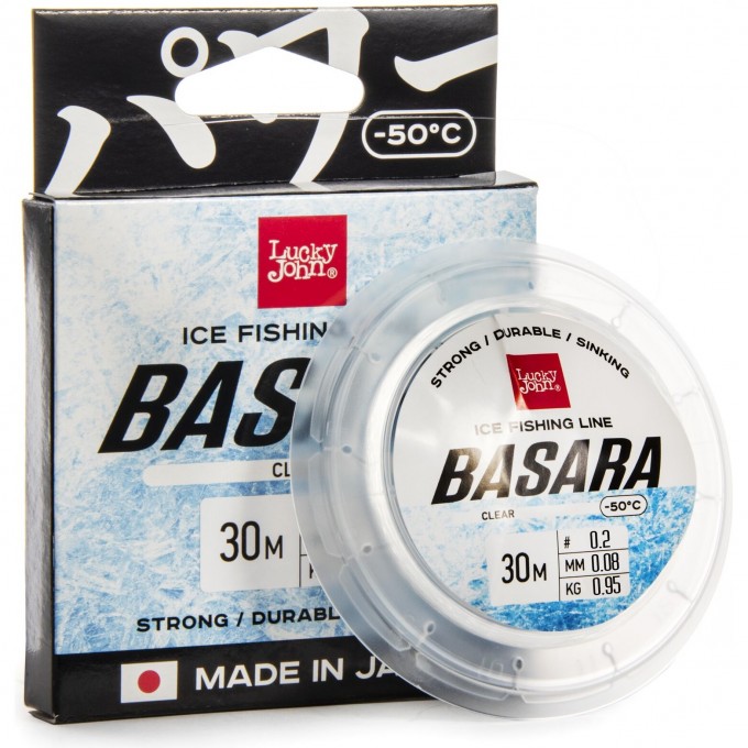 Леска монофильная зимняя LUCKY JOHN BASARA Clear 030/008 LJ4003-008