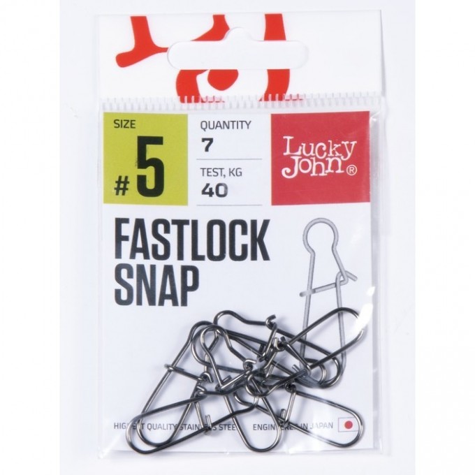 Вертлюги с застежкой LUCKY JOHN PRO SERIES ROLLING SWIVEL FASTLOCK 006 10Шт. LJP5101-006