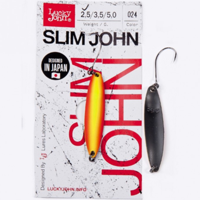 Блесна колеблющаяся LUCKY JOHN SLIM JOHN 5 г, цвет 024 LJSJ50-024